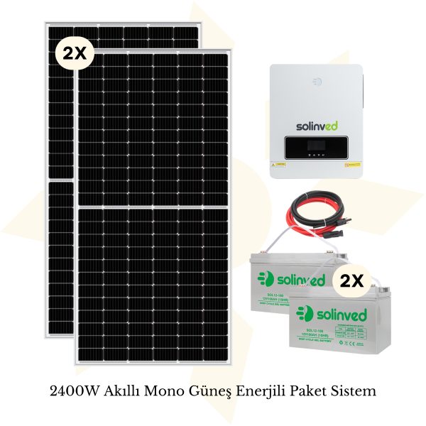 3600 W Solar Paket-Off Grid MPPT Akıllı Güneş Enerji Sistemi